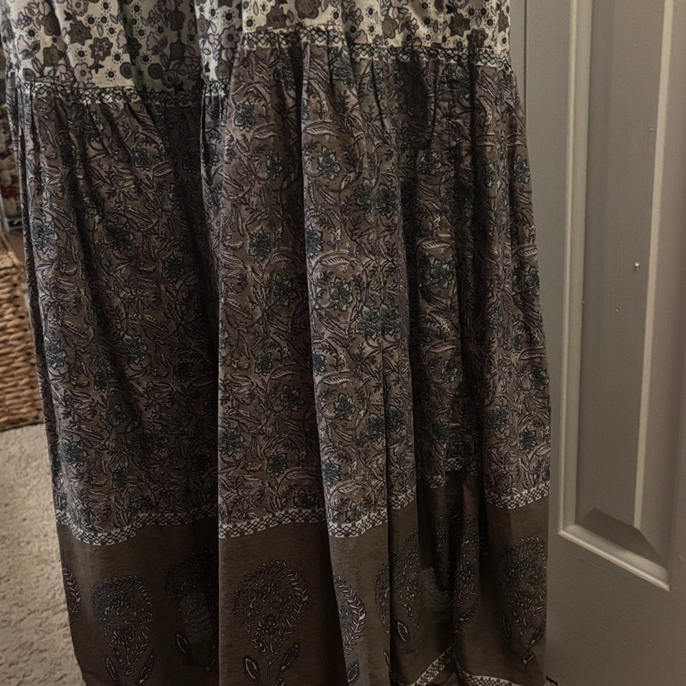 NATURAL LIFE Gray Floral Maxi Dress - Picture 5 of 7